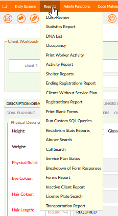 Shelter Software screenshot